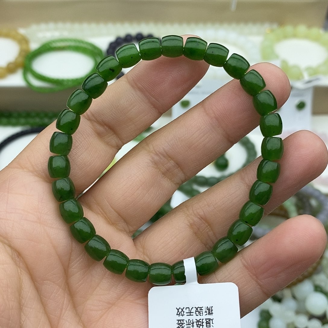 和田玉手链未镶嵌笑***、