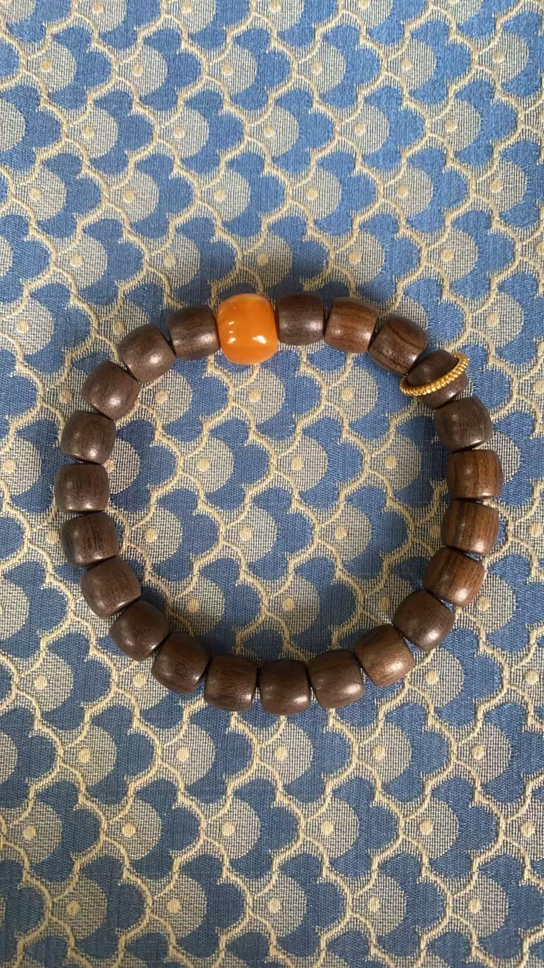 小叶紫檀桶珠手串瑶轩堂精选高端 W038