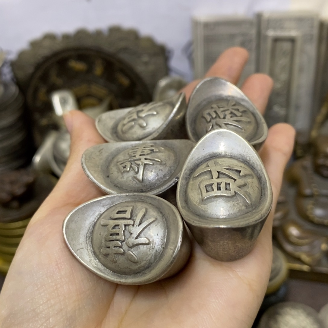 金属复古工艺品五福