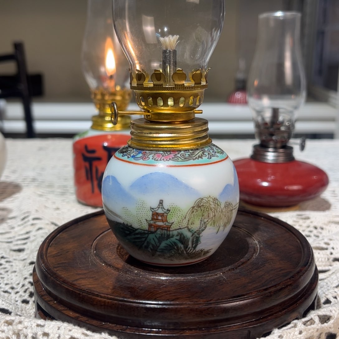 摆件景德镇陶瓷香薰灯