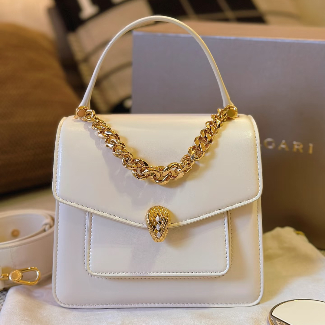 95新 BVLGARI/宝格丽 宝格丽蛇头手提白金/98新/优选