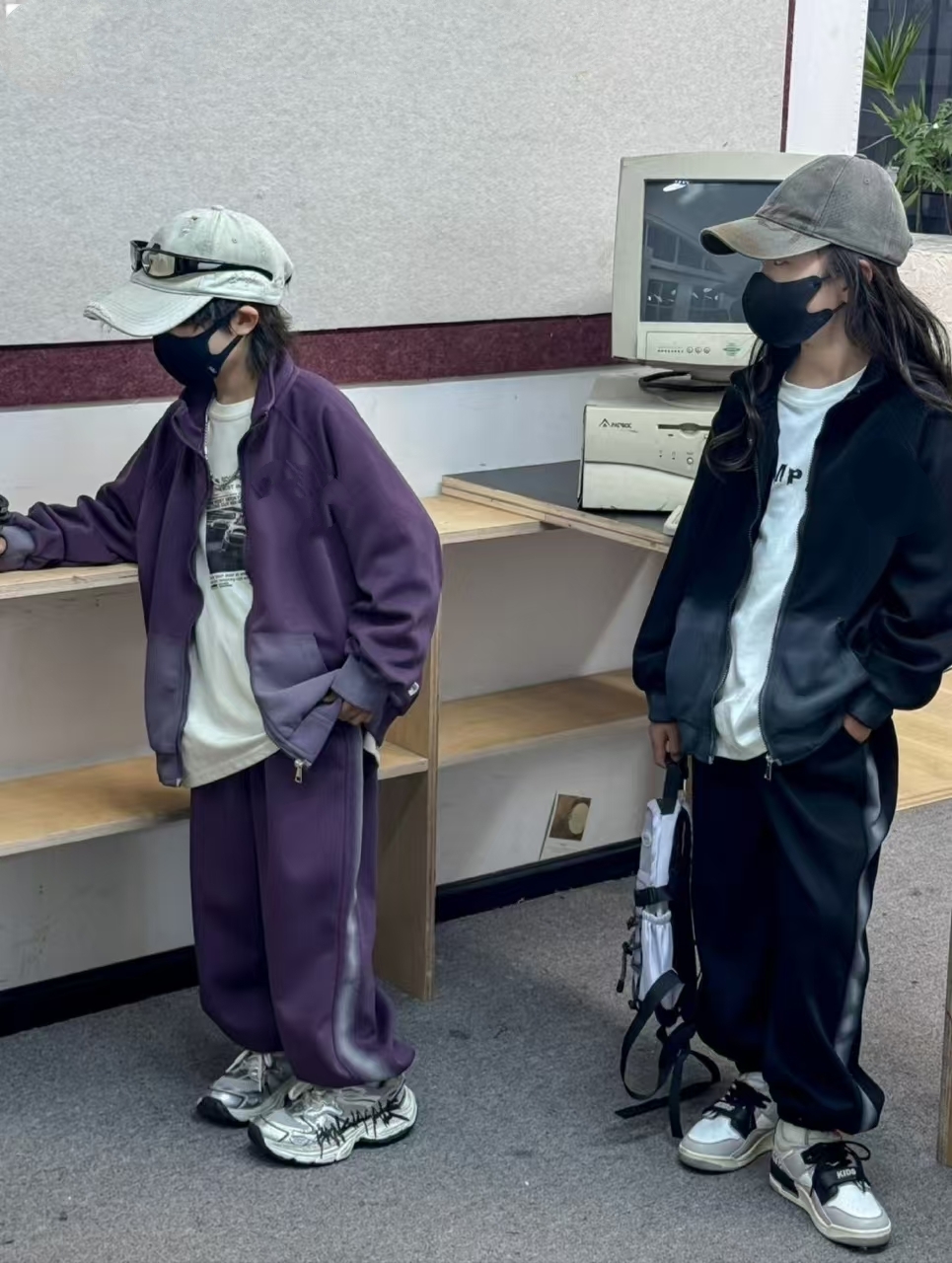 新款两件套装120-160时尚百搭炸街