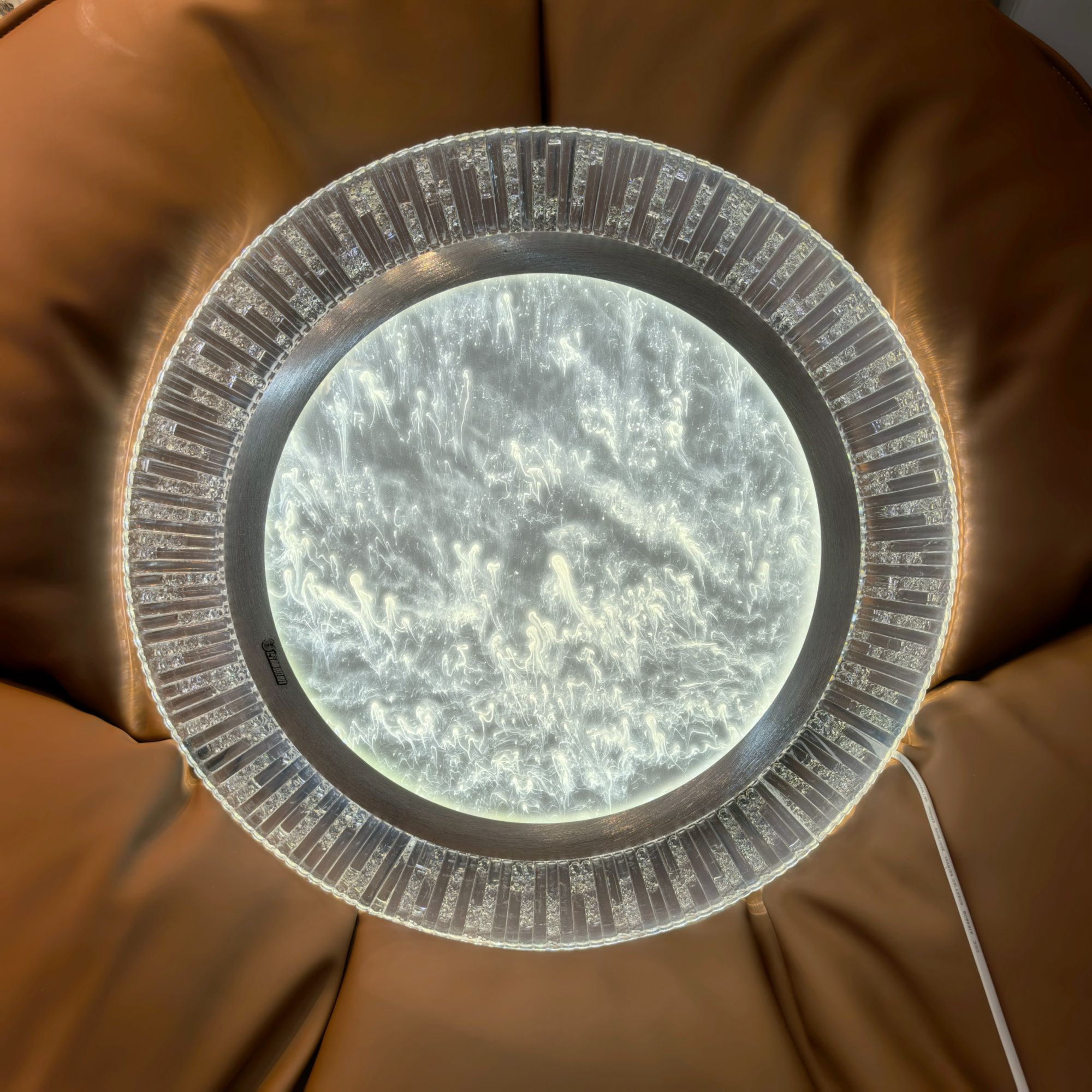 【灯语】钢琴键烟雾语音智能卧室吸顶灯简约大气房间灯