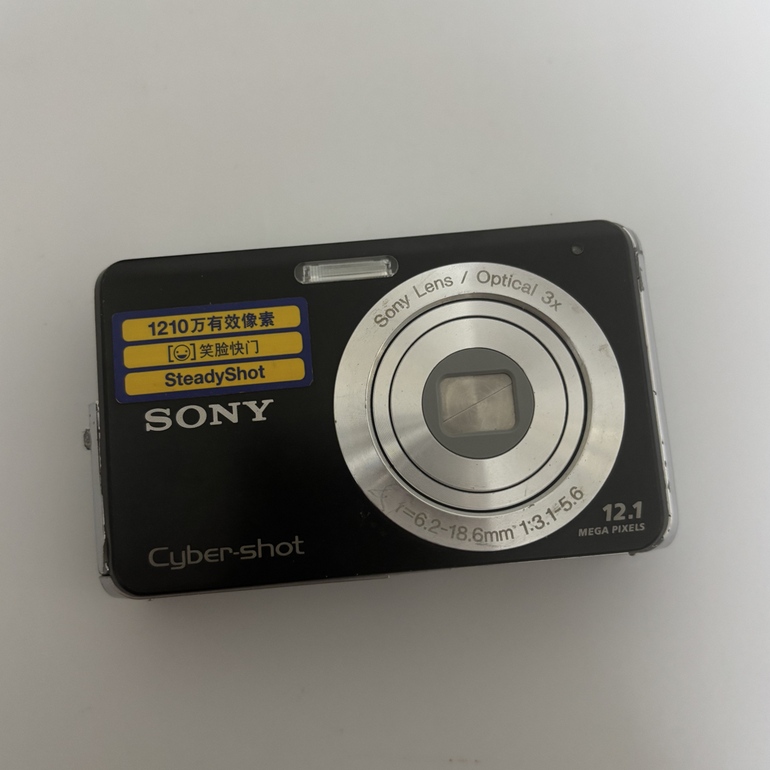 9新 Sony/索尼 w190黑色1200w像素ccd带配件