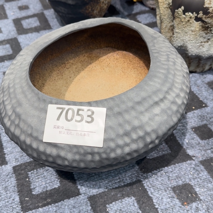 微***光瓷片景德镇高温花器编码7053高22口18默认无孔
