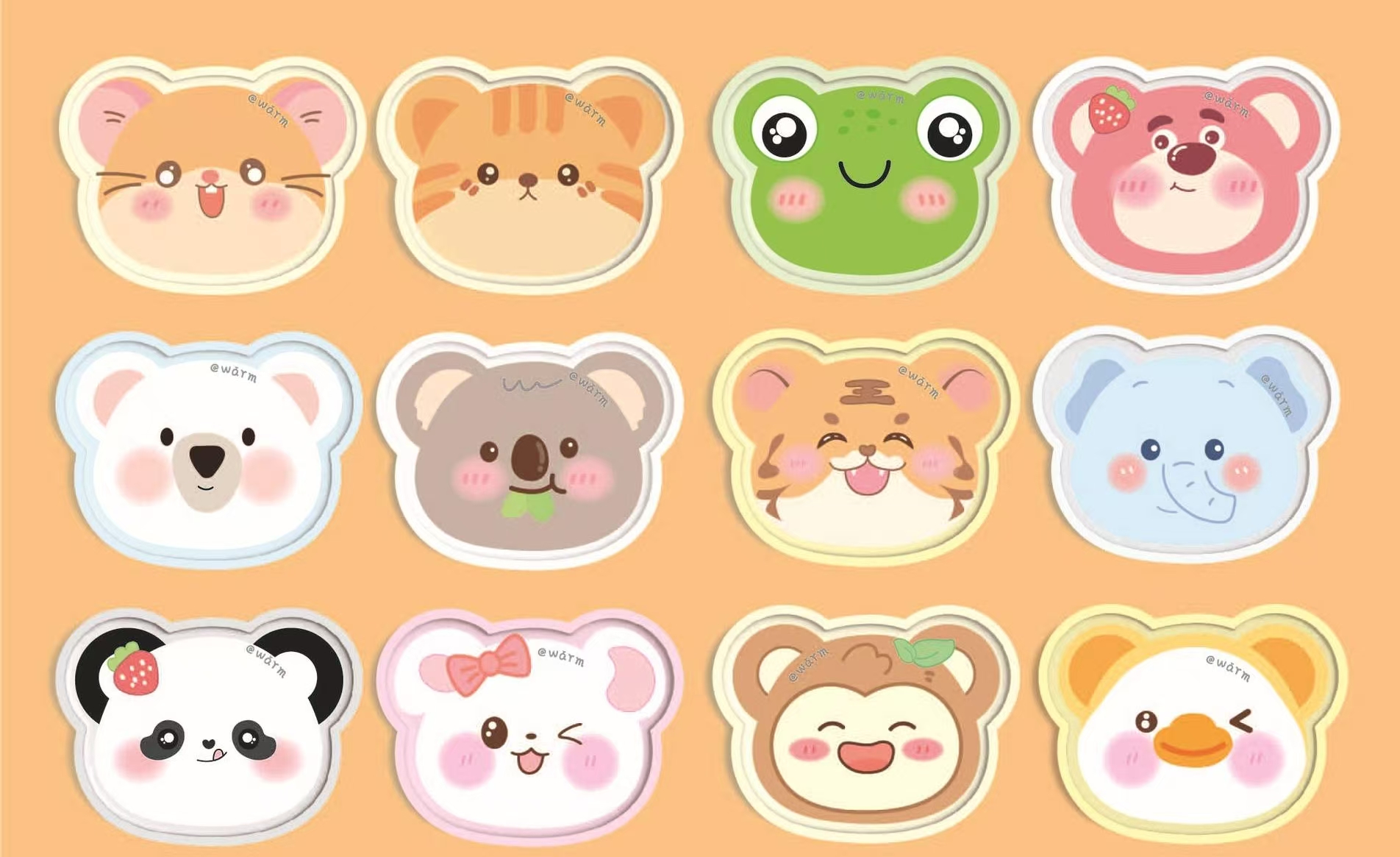 可爱卡通暖宝宝自发热暖身贴女生姨妈期暖宫贴