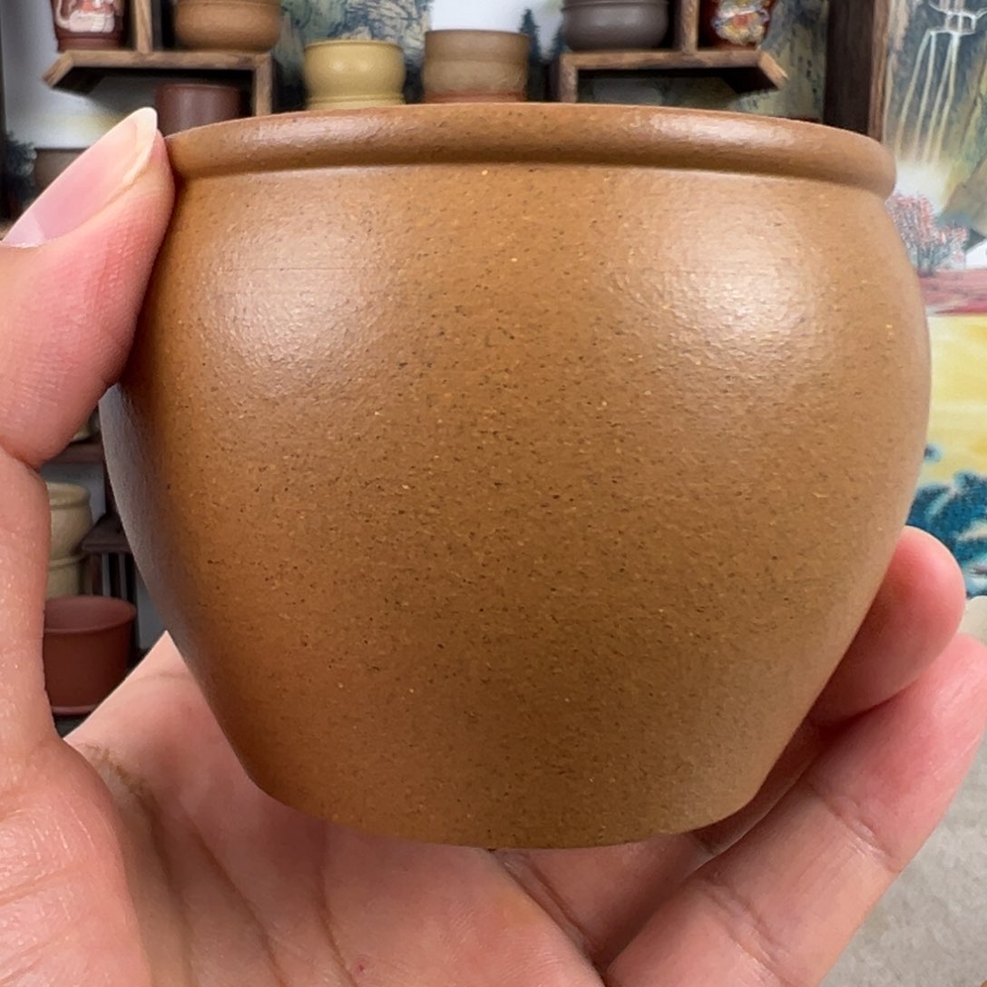 紫砂茶杯拙器甄选，纯原本矿。