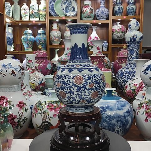 瓶景德镇陶瓷花瓶子