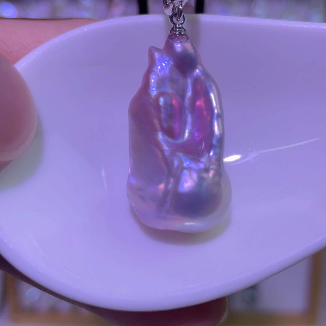 淡水珍珠未镶嵌天然淡水珍珠吊坠