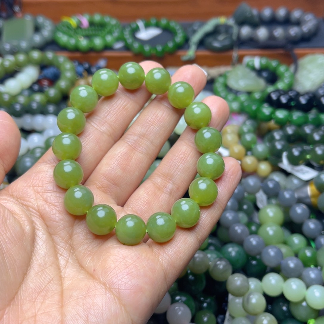 和田玉未镶嵌手链