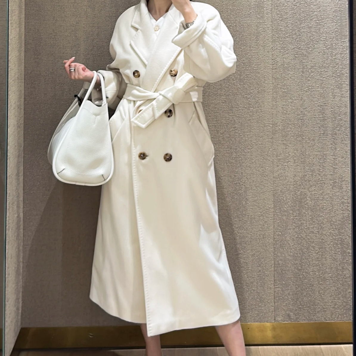99新 MaxMara 全新带吊/Maxmara 101801大衣/36码/SZ0033