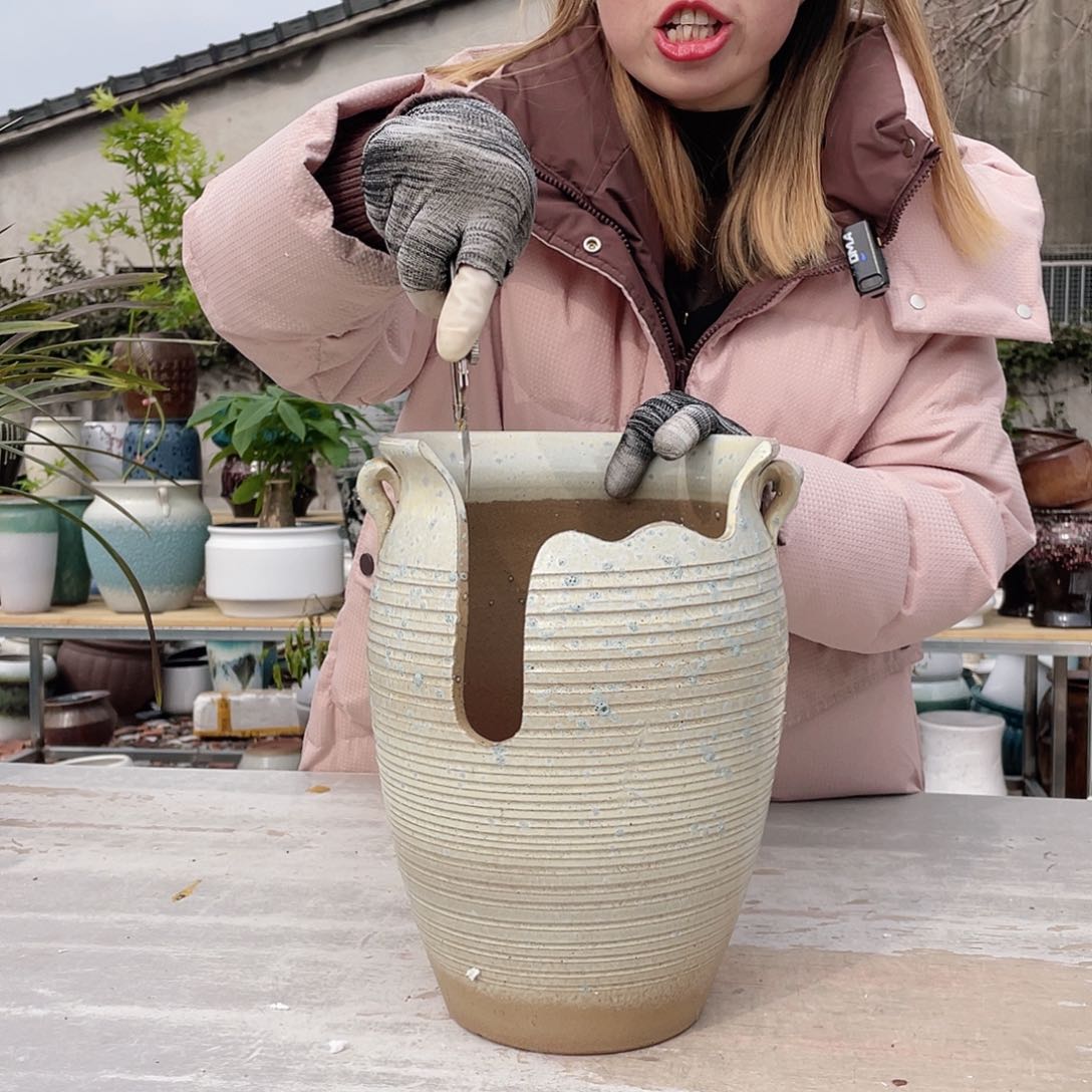 红陶王嫂花盆直播0309-沈白兰切