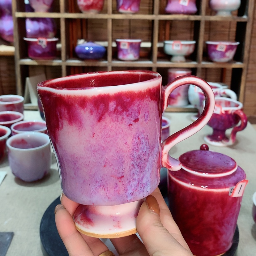 【闪购商品】渡*人钧瓷主人杯摆件工艺品