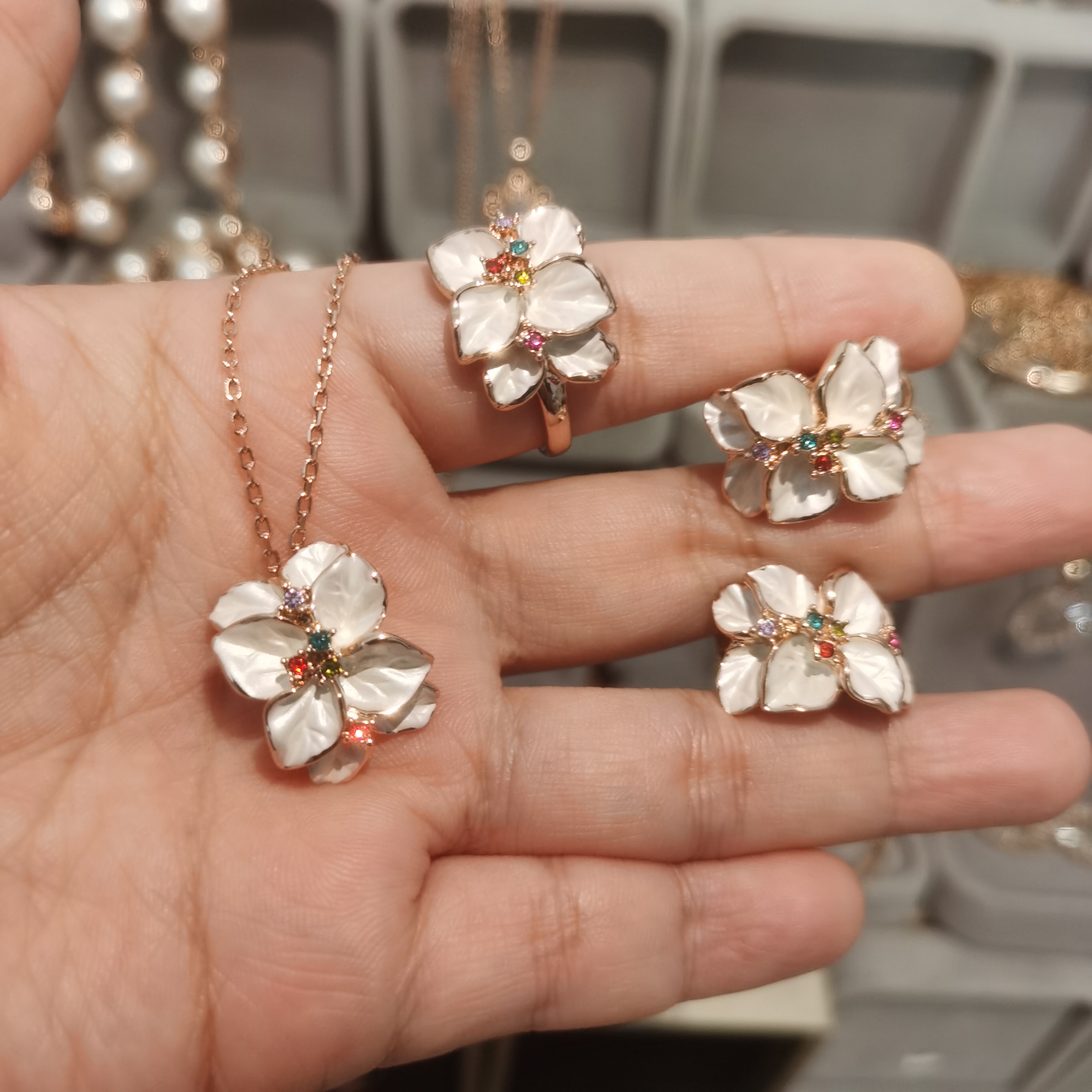 铜合金耳饰 154不掉色铜镀红金欧美素款585时尚百搭小众气质