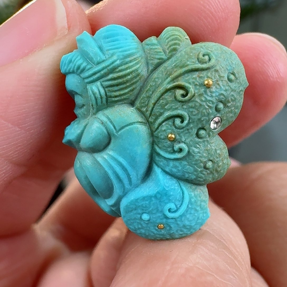 绿松石珠宝奇石未镶嵌