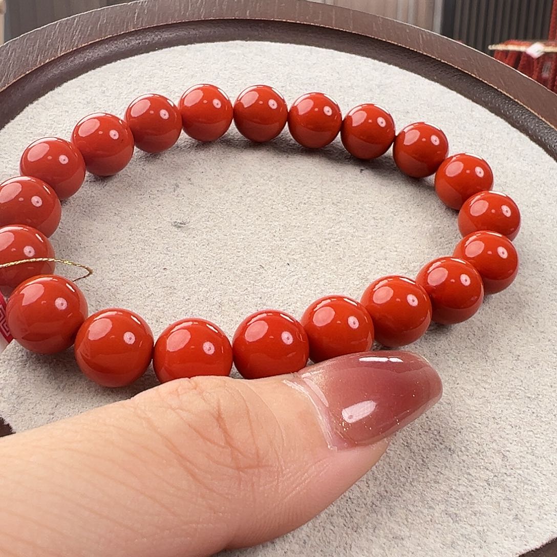 南红玛瑙手串未镶嵌