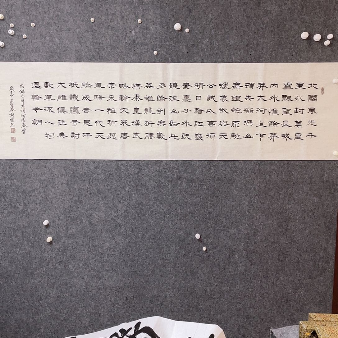 书法中书协会员靳修然180×50啊