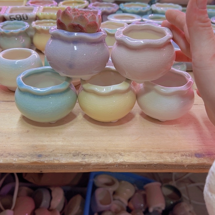 陶瓷花盆当场凑满12包邮