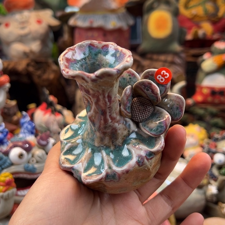 陶摆件小镇青花每日有新品