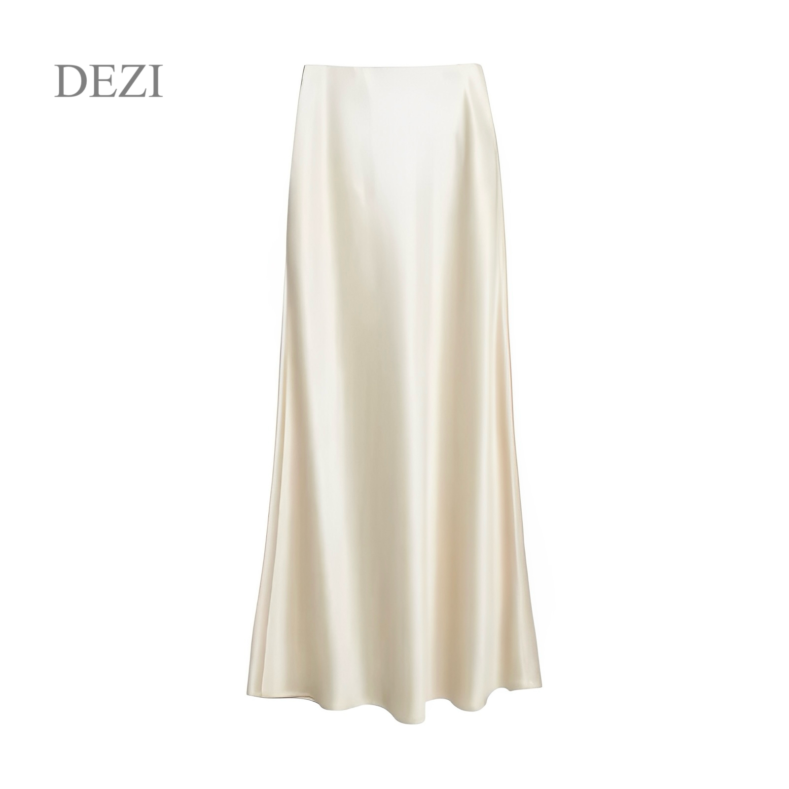 DEZI宝藏衣橱气质感缎面醋酸显高显瘦鱼尾裙半身裙LS606066