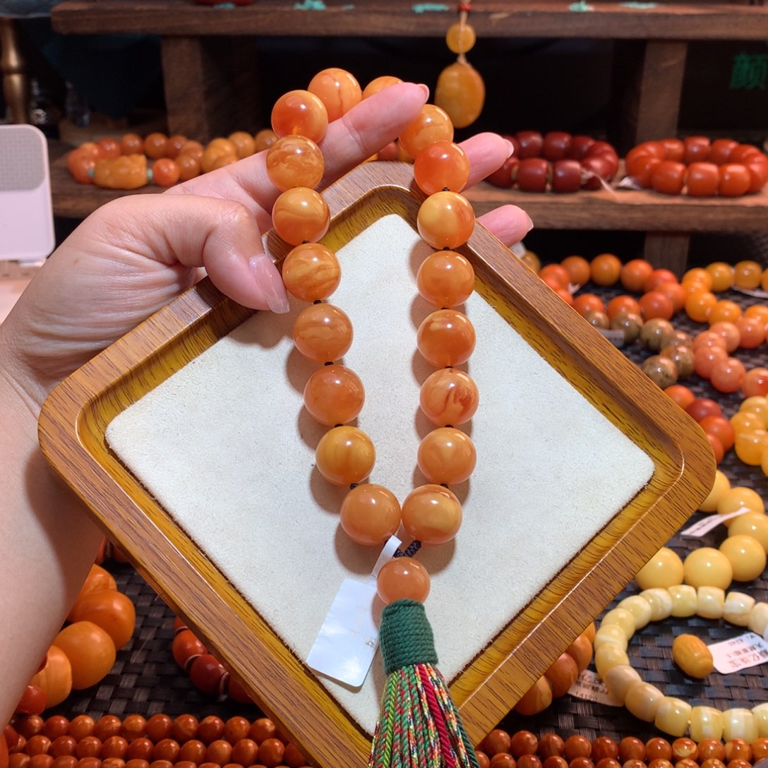 蜜蜡未镶嵌手串蜜蜡手串