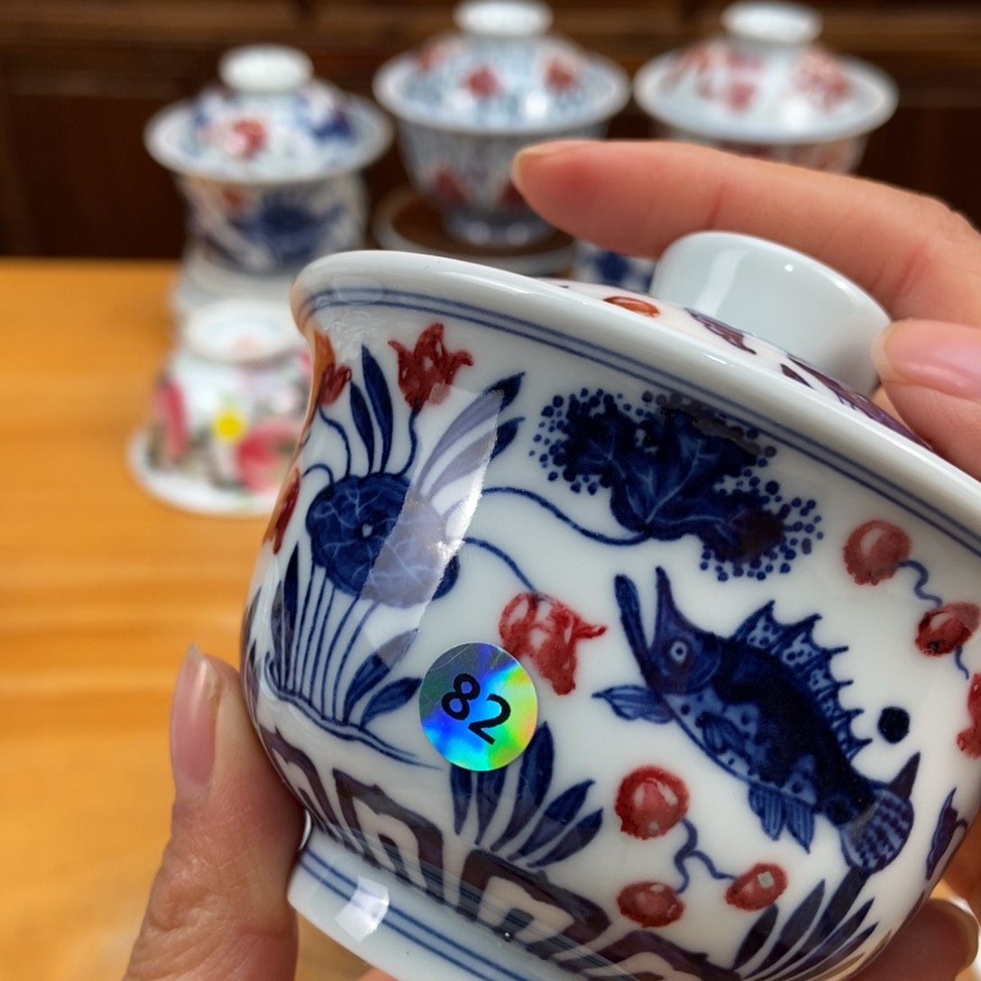 手绘现代茶具非古董