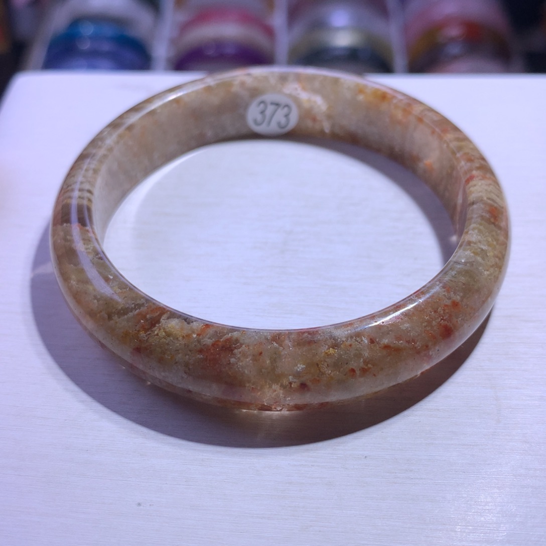 手镯银S925镶嵌水晶千层幽灵60.6圈373