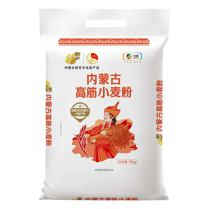 福临门内蒙古高筋小麦粉10kg/袋