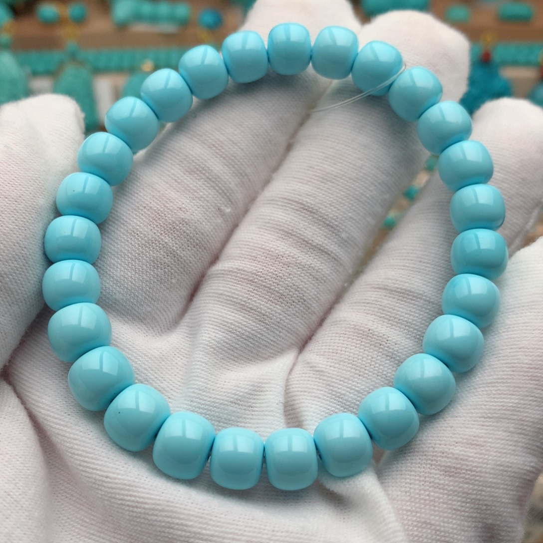 绿松石未镶嵌珠宝奇石8mm