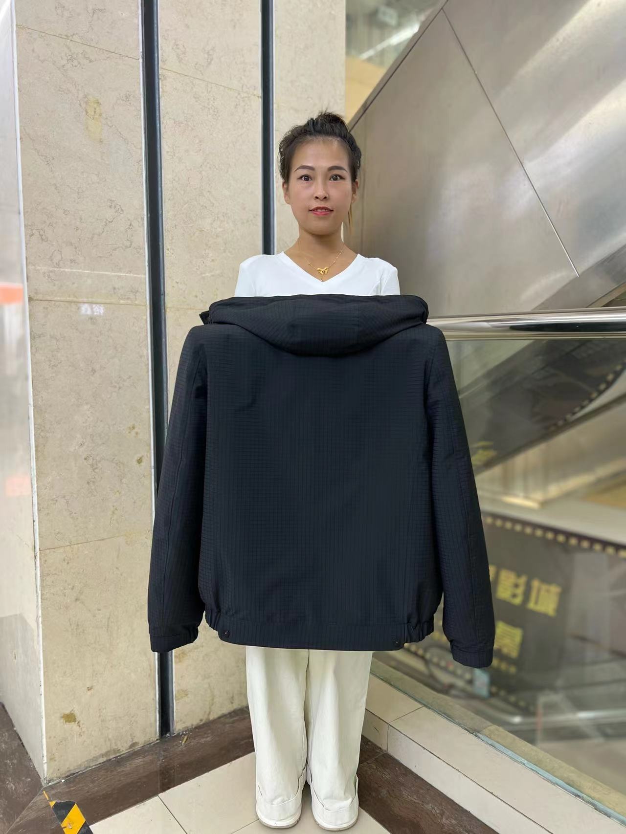 潮流男士短款冬季连帽夹克可拆卸獭兔毛内胆活里活面加厚派克服