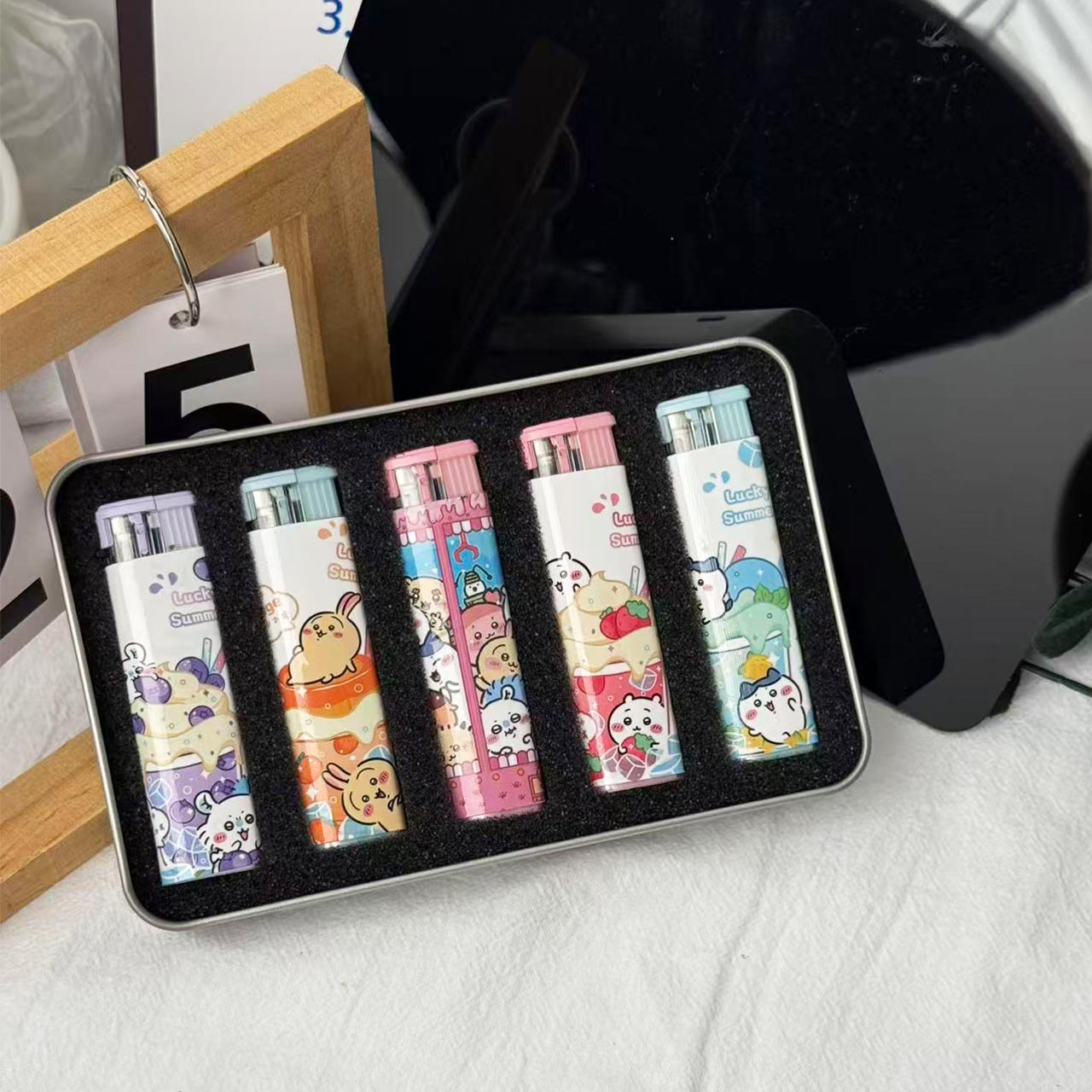 吉伊卡哇小八乌萨奇吉伊莫莫咖防风粉焰打火机