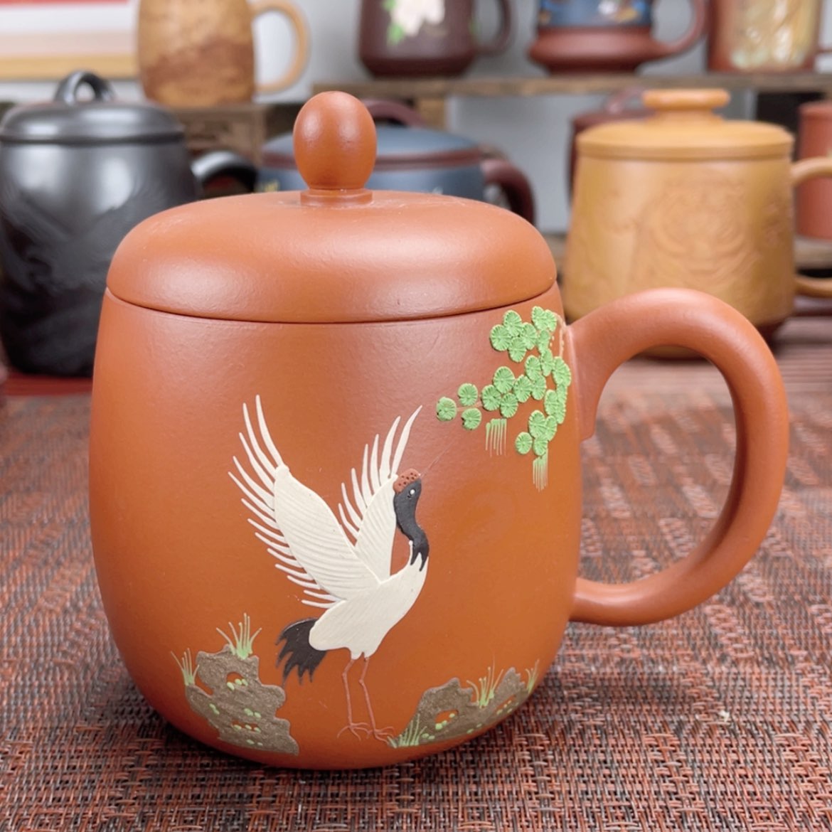 【闪购商品】紫砂茶碗宜兴原矿紫砂盖杯微瑕