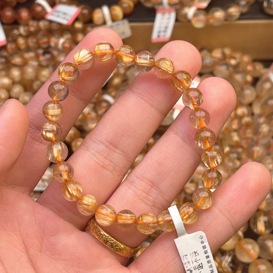 手链未镶嵌烟晶7.3m钛晶