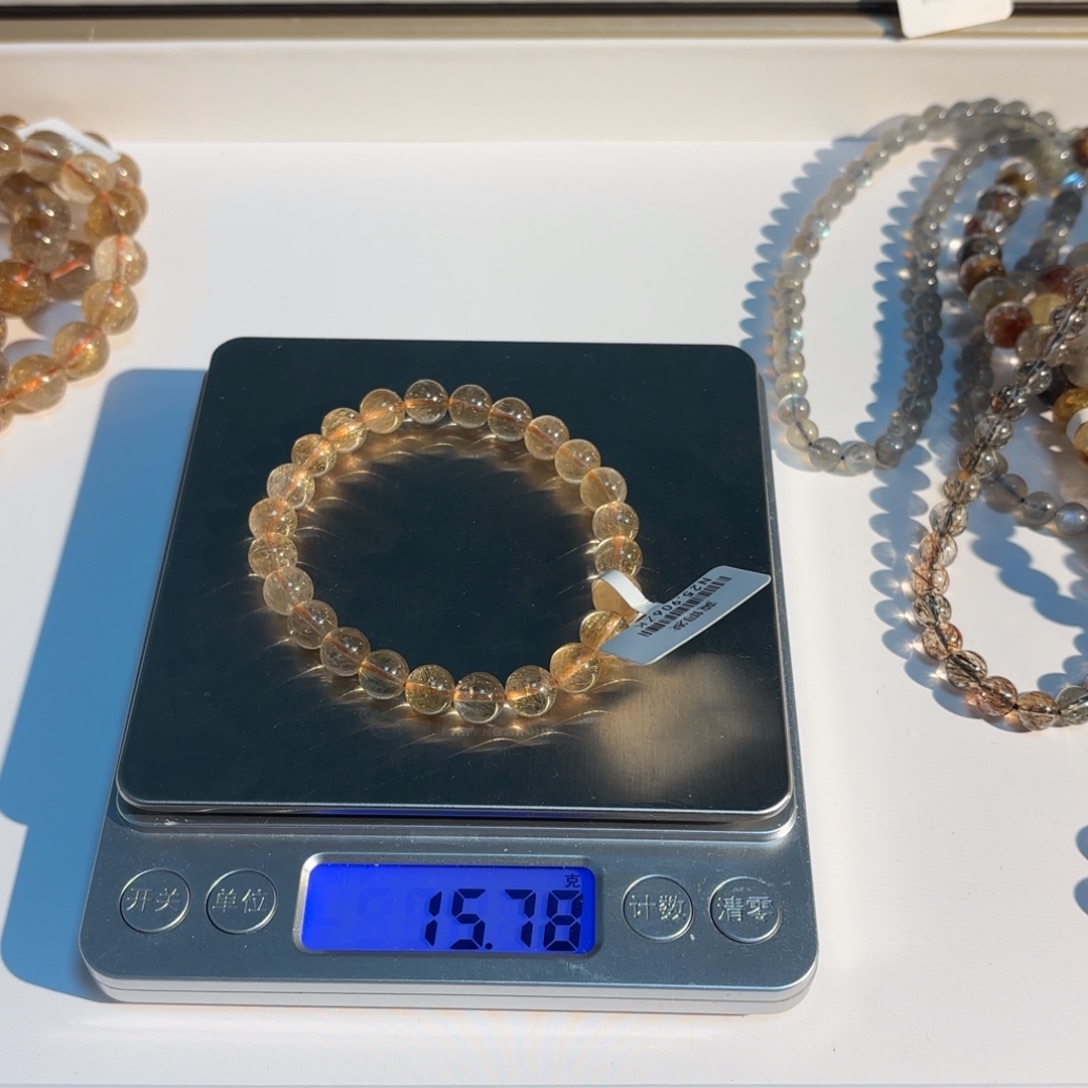 天然金发 8mm 闪拍 小染