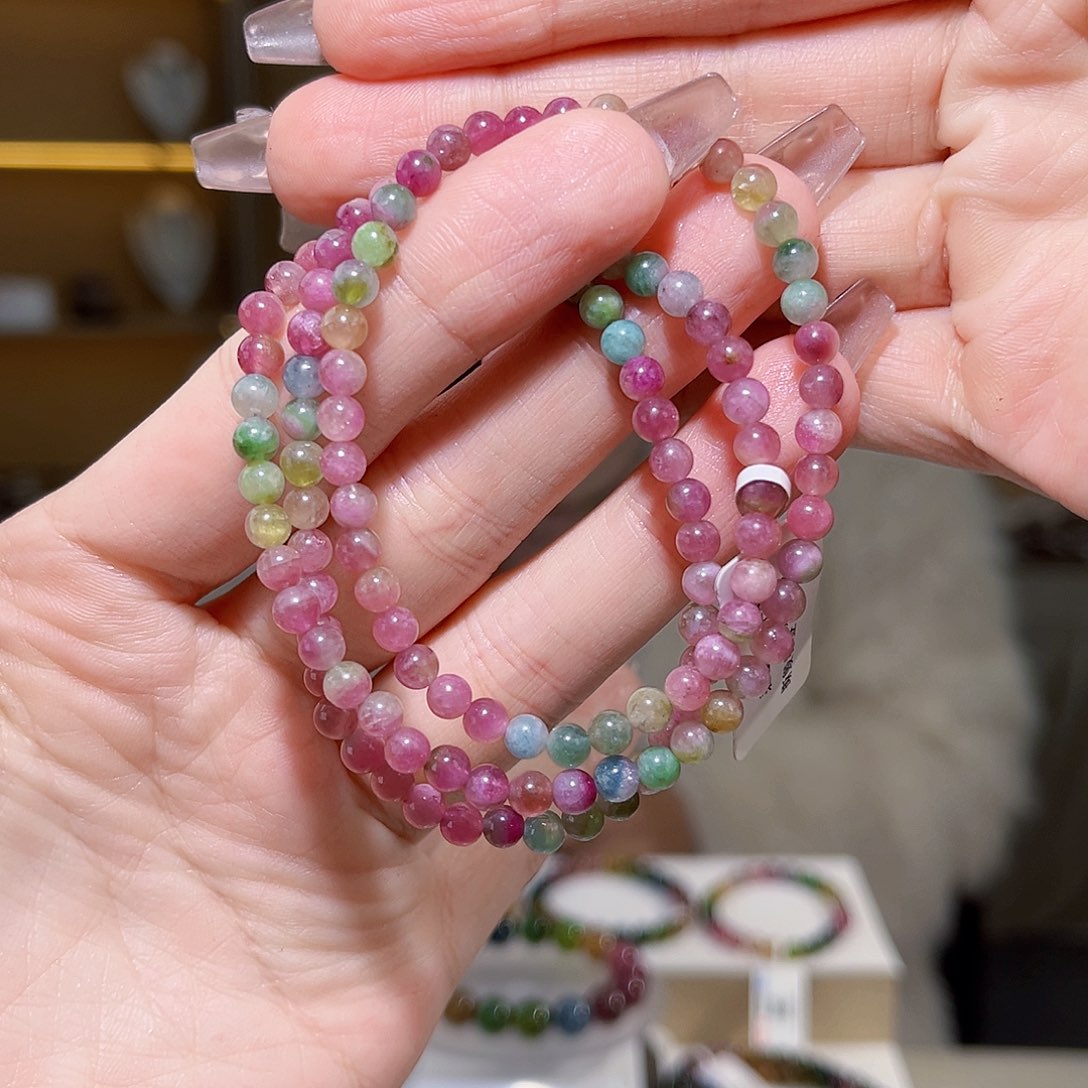 碧玺多样性发一件碧玺4mm未镶嵌