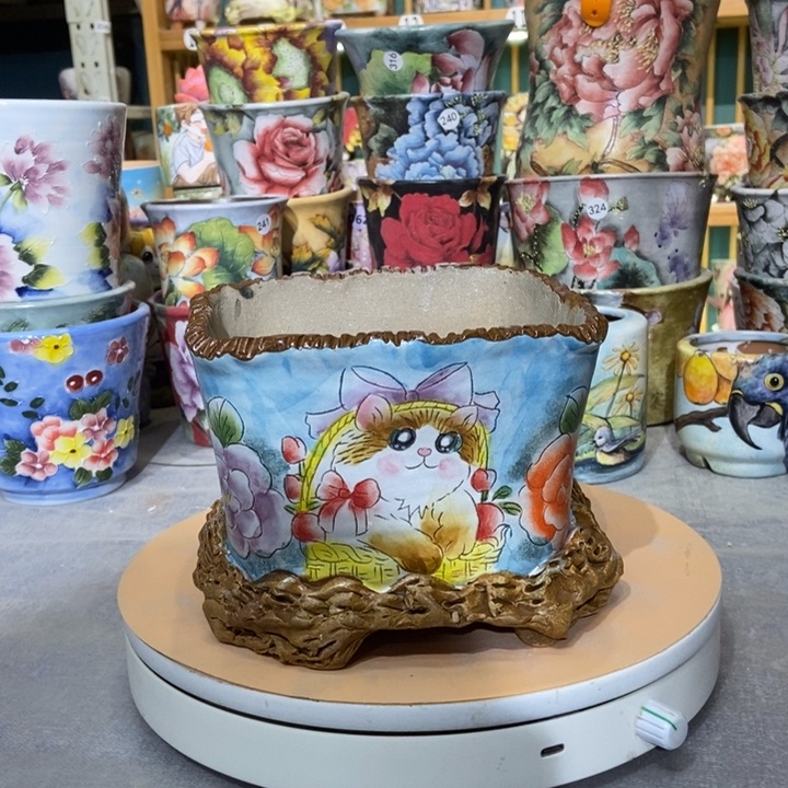 红陶景德镇艺术手绘作品