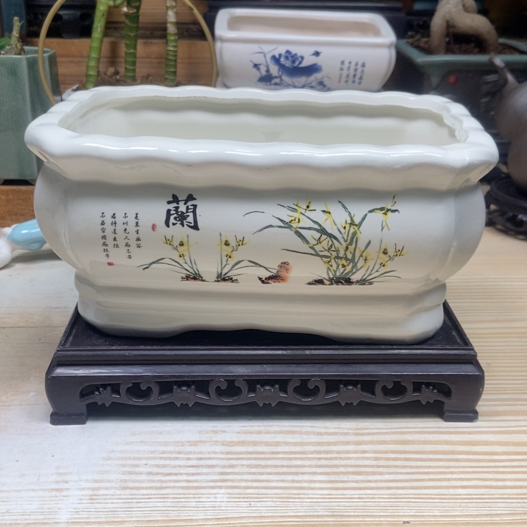 瓷片陶瓷花盆陶瓷艺术