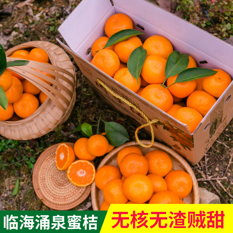 顺丰送礼【核心山地更化渣】临海涌泉蜜桔新鲜水果现摘现发皮薄多汁