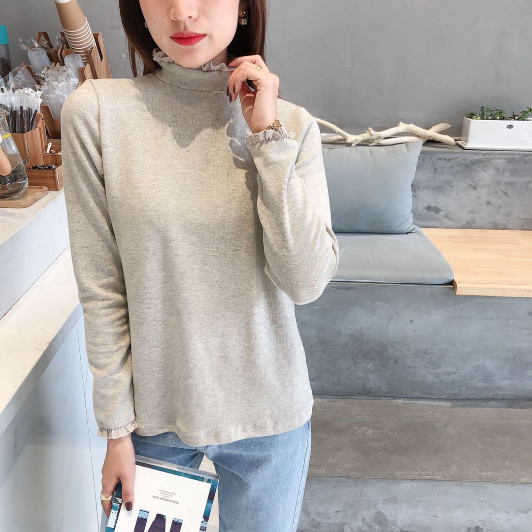 花边中领厚款小版打底