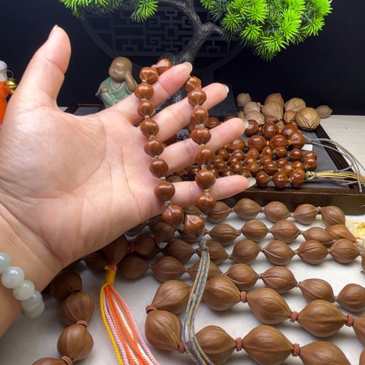 ！***！手串/手链橄榄核1.3*1.3蜜桃臀铁核