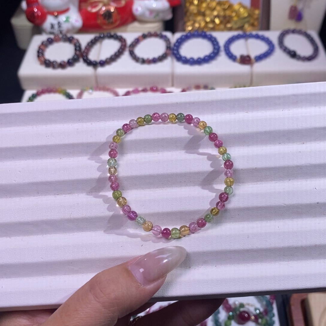 手链未镶嵌碧玺碧玺糖果手链