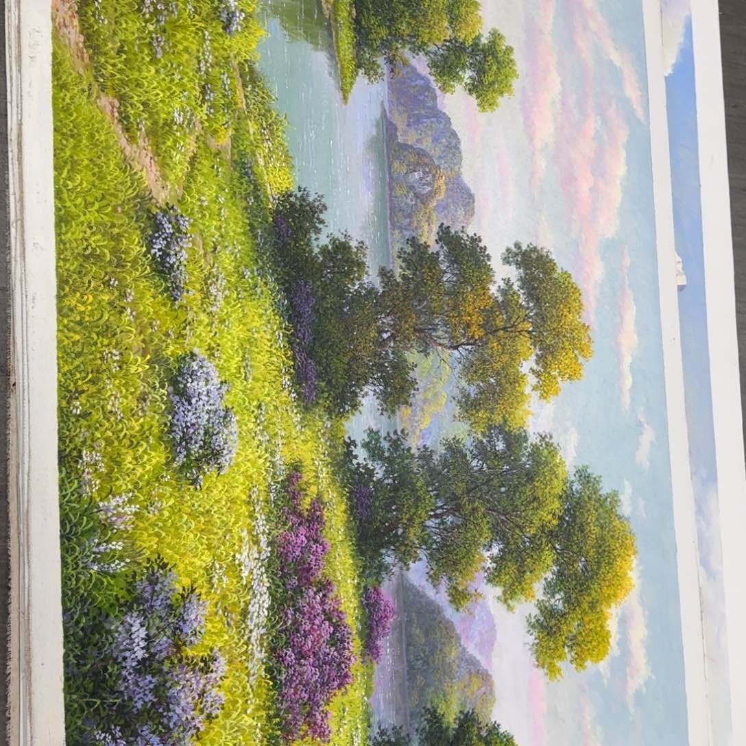 油画花花你外婆我去我奶奶