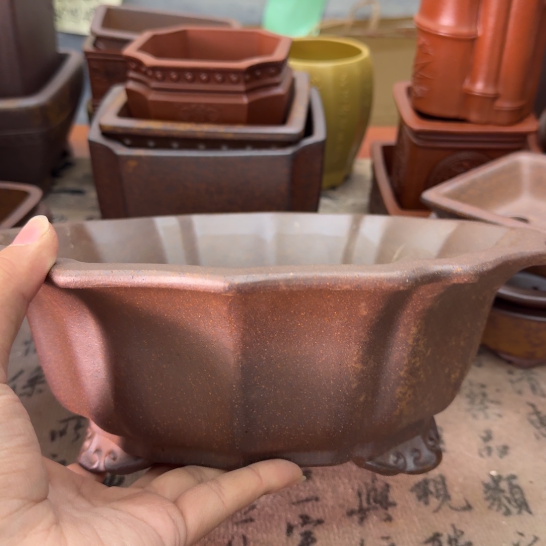 紫砂花盆宜兴紫砂正品花盆25x8
