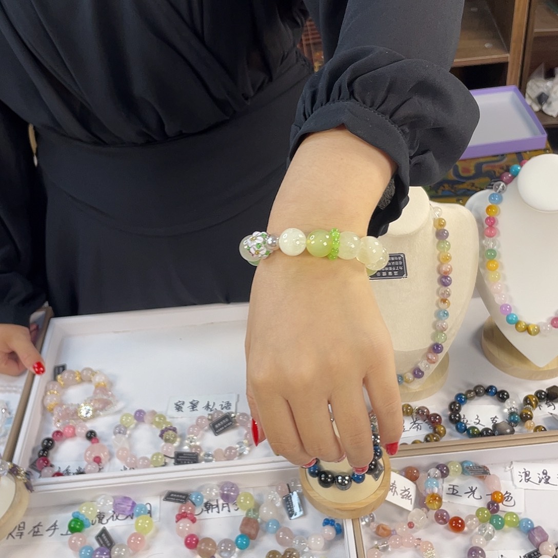 水晶手链银S925镶嵌