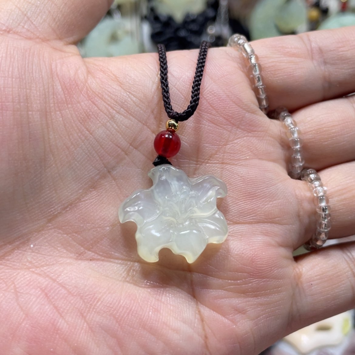 【闪购商品】岫玉颈饰未镶嵌81吊坠