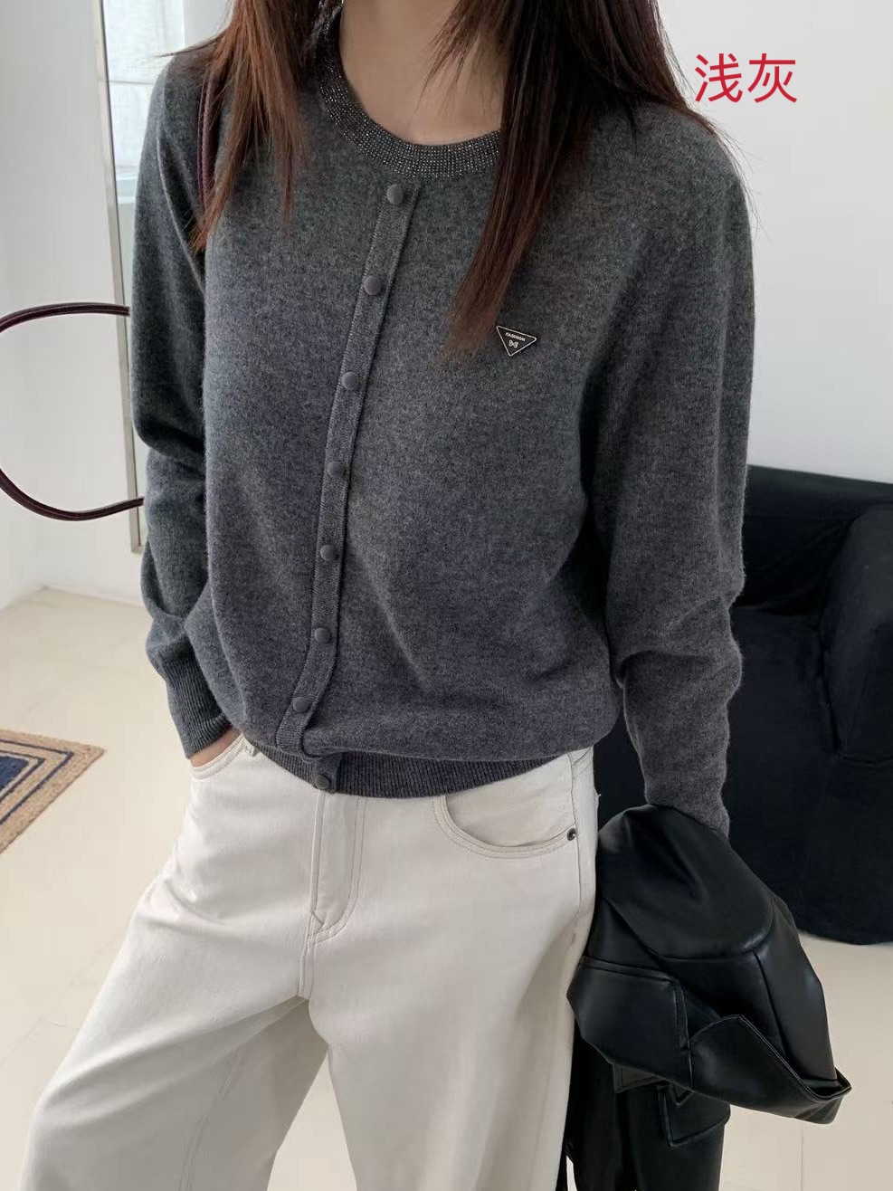 【大鱼海棠】全毛圆领羊毛衫320-2522