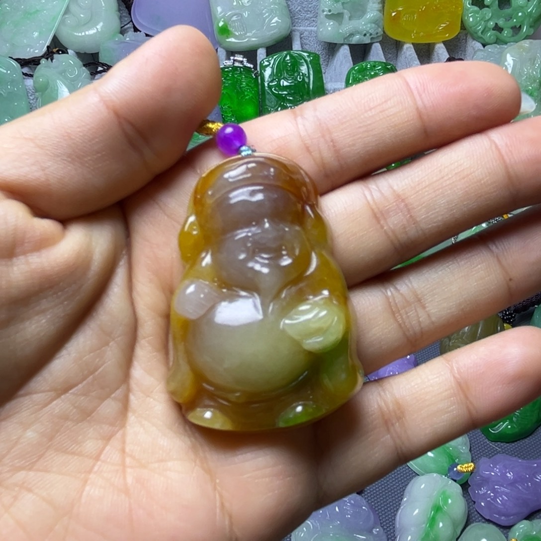 翡翠未镶嵌颈饰吊坠