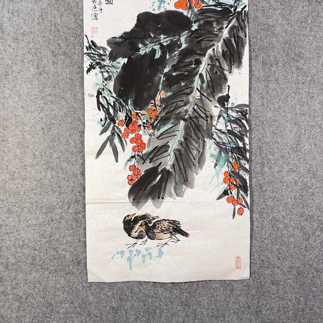 国画200 花鸟和蝴蝶等多种植物组成