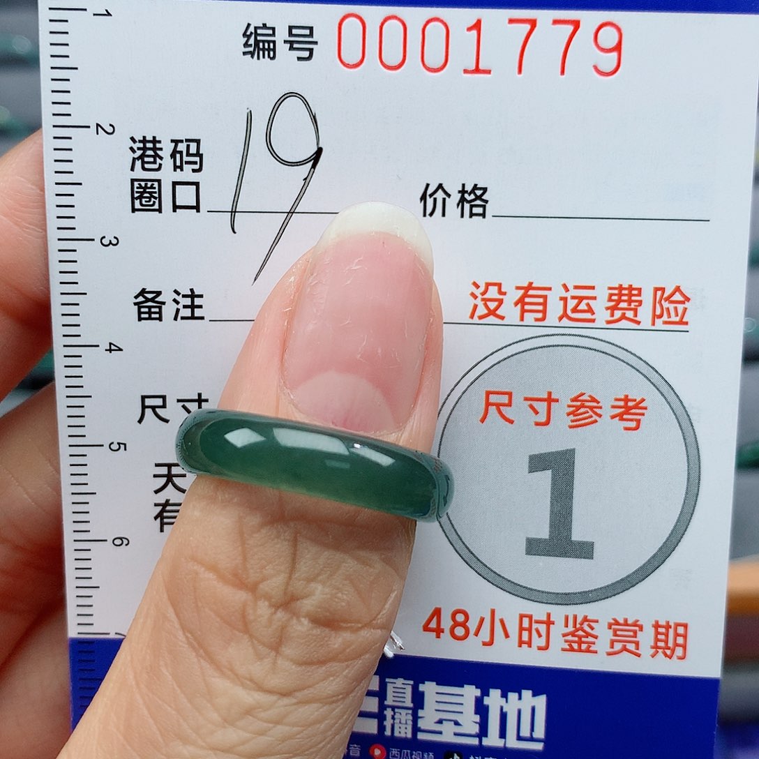翡翠未镶嵌戒指天然
