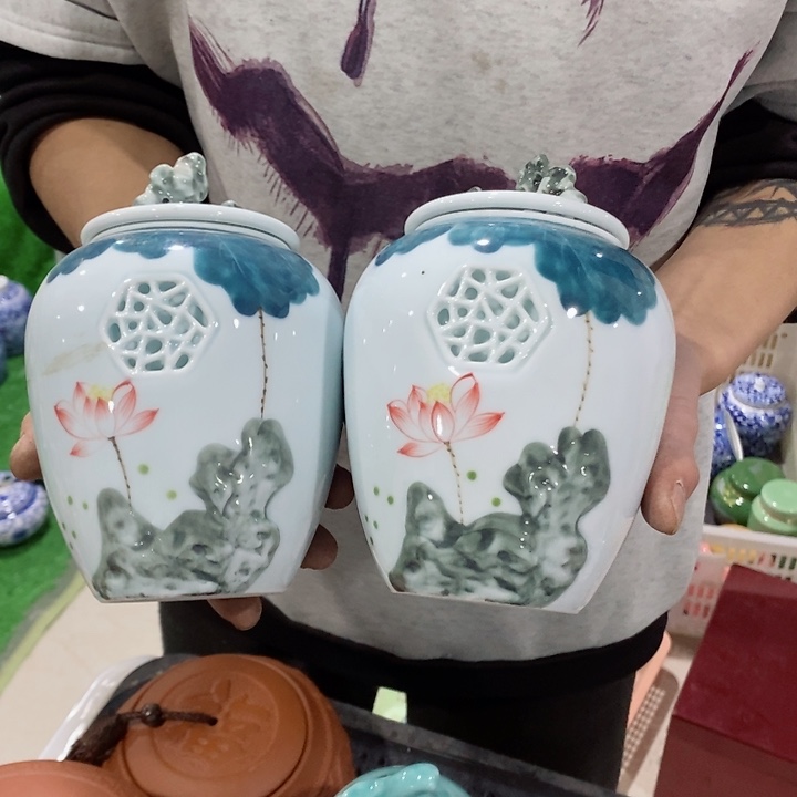 罐不带礼盒）陶瓷储物罐密封罐